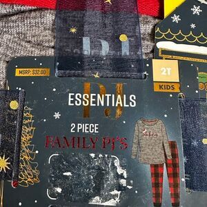 PJ Essentials Kids Gray Pajama Set 2T